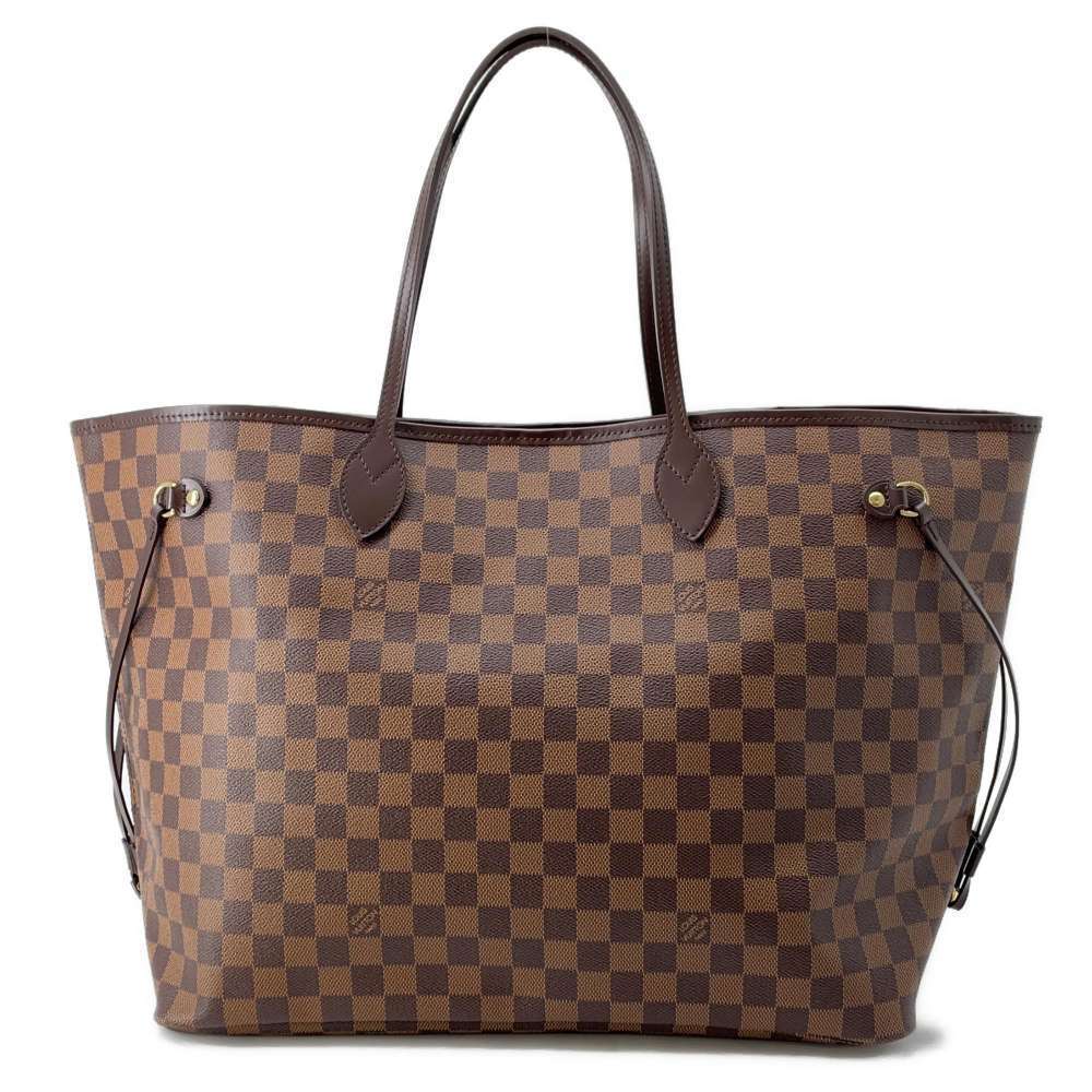 Louis Vuitton Damier Ebene Neverfull GM Tote Bag